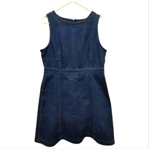 GAP 1969 Sleeveless Blue Denim Mini Dress Size 10